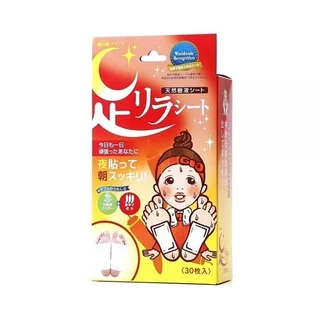 [พร้อมส่ง] แบ่งขายเป็นคู่ แผ่นแปะเท้าญี่ปุ่น แปะเท้าเพื่อผ่อนคลาย Ashirira Sheet นำเข้าจากญี่ปุ่น