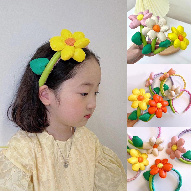 [พร้อมส่ง] ที่คาดผมดอกไม้ ที่คาดผมซัมเมอร์ summer