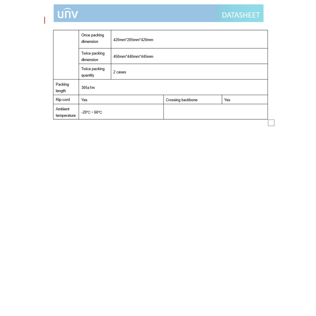 UNIVIEW CAB-LC3100B-100 สาย LAN CAT6 INDOOR ความยาว 100 เมตร BY BILLIONAIRE SECURETECH