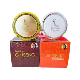 #เซ็ตคู่ ครีมโสมนางฟ้า (กลางวัน1+กลางคืน1) ครีมโสมนางฟ้า Speed White Plus (Premium Ginseng) #แท้ ขนาด 20 กรัม