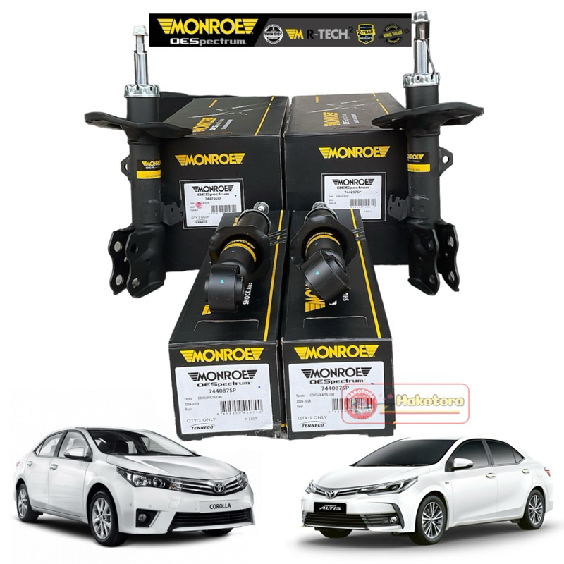 โช็คอัพ หน้า,หลัง Monroe TOYOTA ALTIS ปี 2014-2018 OESpectrum ประกัน 2ปี