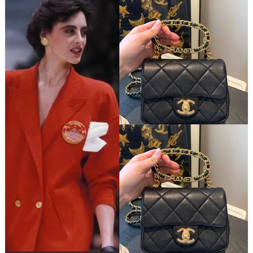 Chanel/23C/CF/กระเป๋าโซ่/กระเป๋าสะพาย/ของแท้ 100%