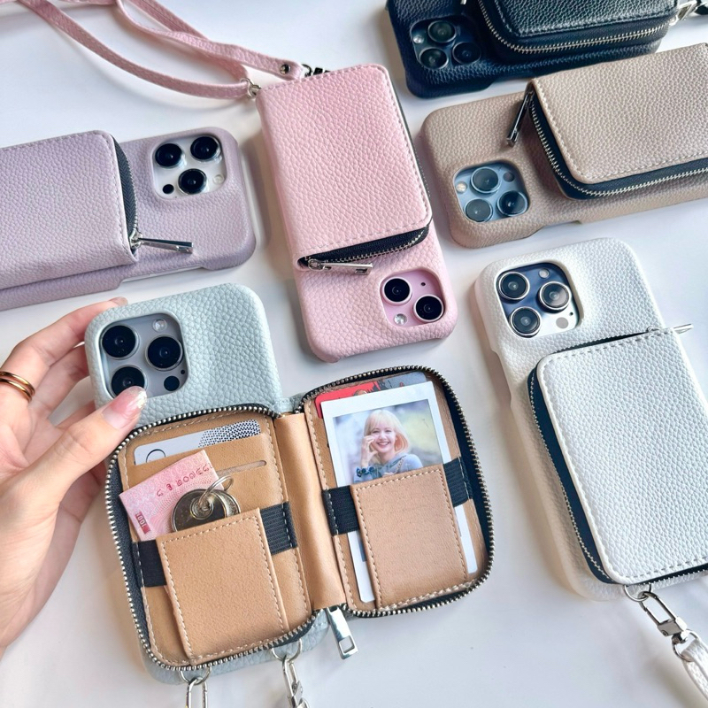 [i17] พร้อมส่ง👝 E2S31 เคสกระเป๋าสะพายซิปใส่บัตร(1)ใส่ของจุกจิกได้ 💶 ใช้แทนกระเป๋าได้ สำหรับ iPhone เคสไอโฟน 17Promax - รูปที่ 2