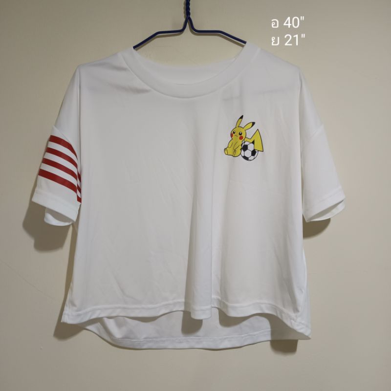 Adidas x Pokemon Cropped Jersey 'White Red' (L/40"-42")
