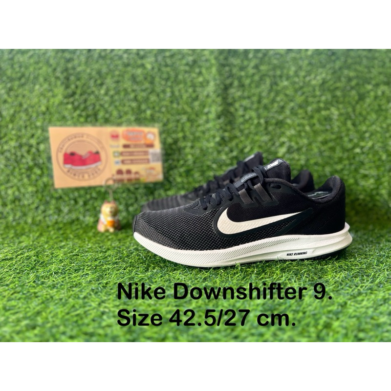 Nike Downshifter 9. Size 42.5/27 cm.  #รองเท้าไนกี้ #รองเท้าผ้าใบ #รองเท้าวิ่ง #รองเท้ามือสอง #รองเท้ากีฬา