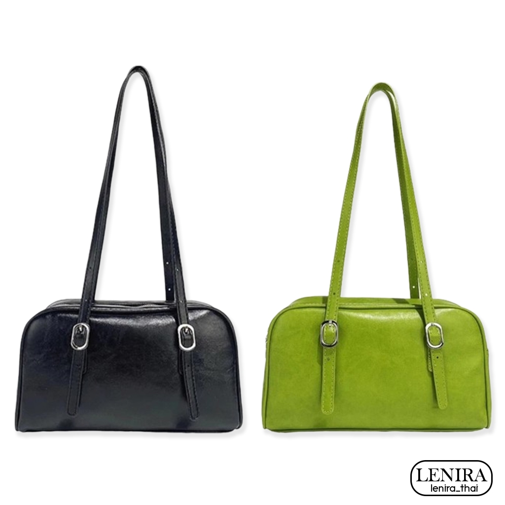 Lenira (B1986) กระเป๋าหนังเงา มี 6 สี สะพายไหล่-พร้อมส่ง