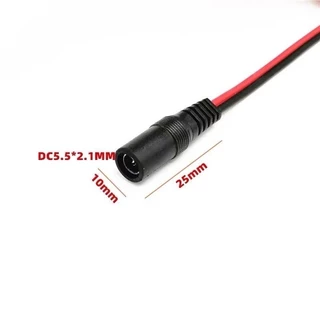 1pcs ปลั๊ก DC แบบขัน / แบบสาย (ตัวผู้ ตัวเมีย) 5.5x2.1มม. แจ็คดีซี ตัวผู้ ตัวเมีย for กล้องวงจรปิด CCTV