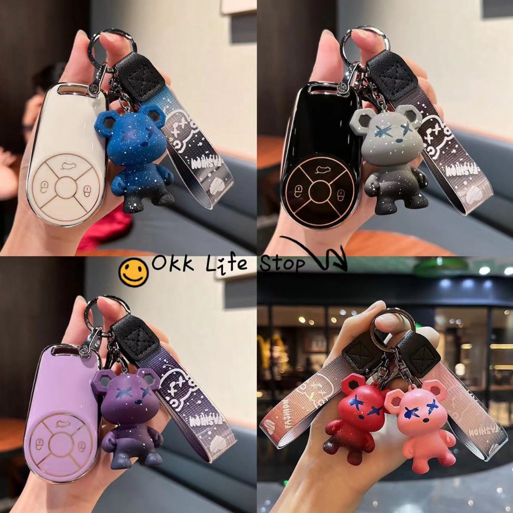 ORA good cat เคสใสซีทรู รีโมทรถ ทรงใบไม้ แบบบางพิเศษเข้ารูป(A04)