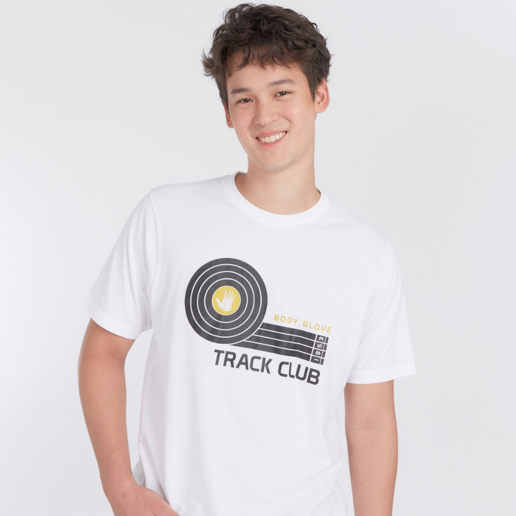 BODY GLOVE Men's SC Workout T-Shirt เสื้อยืดแขนสั้น ผู้ชาย ลาย TRACK CLUB