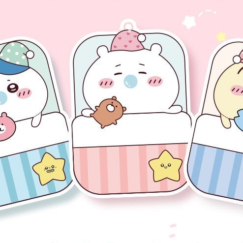 ♞,♘,♙Chiikawa chiikawa good night bubble จี้ตุ๊กตาน่ารักการ์ตูนตุ๊กตาจี้