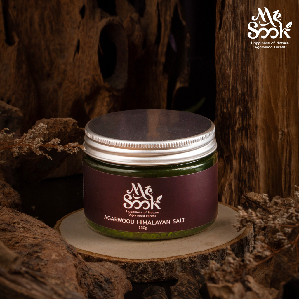 MESOOK Agarwood Himalayan Salt เกลือแช่สปาหิมาลายัน 150 g. ใช้ผสมน้ำอุ่นแช่เท้าผ่อนคลายจากความเหนื่อยล้า