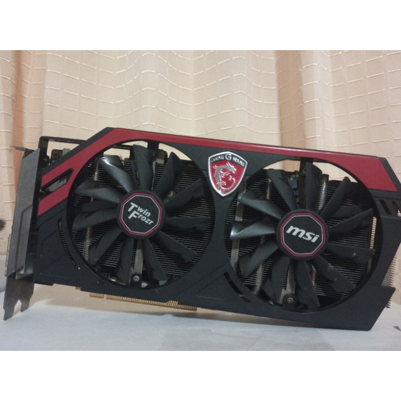 MSI GTX 760 2G GDDR5[ต่อไฟเพิ่ม 8P+6P] มี Port DVIx2 HDMI DP