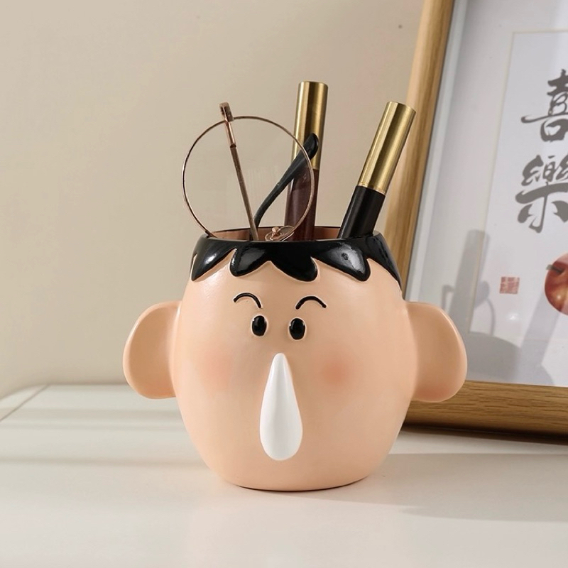 ⚡️พรีออเดอร์⚡️กล่องใส่แปรงแต่งหน้า โบจัง Crayon Shini-Chan กล่องทิชชู่ติดผนัง อุปกรณ์จัดระเบียบโต๊ะสไตล์เกาหลี