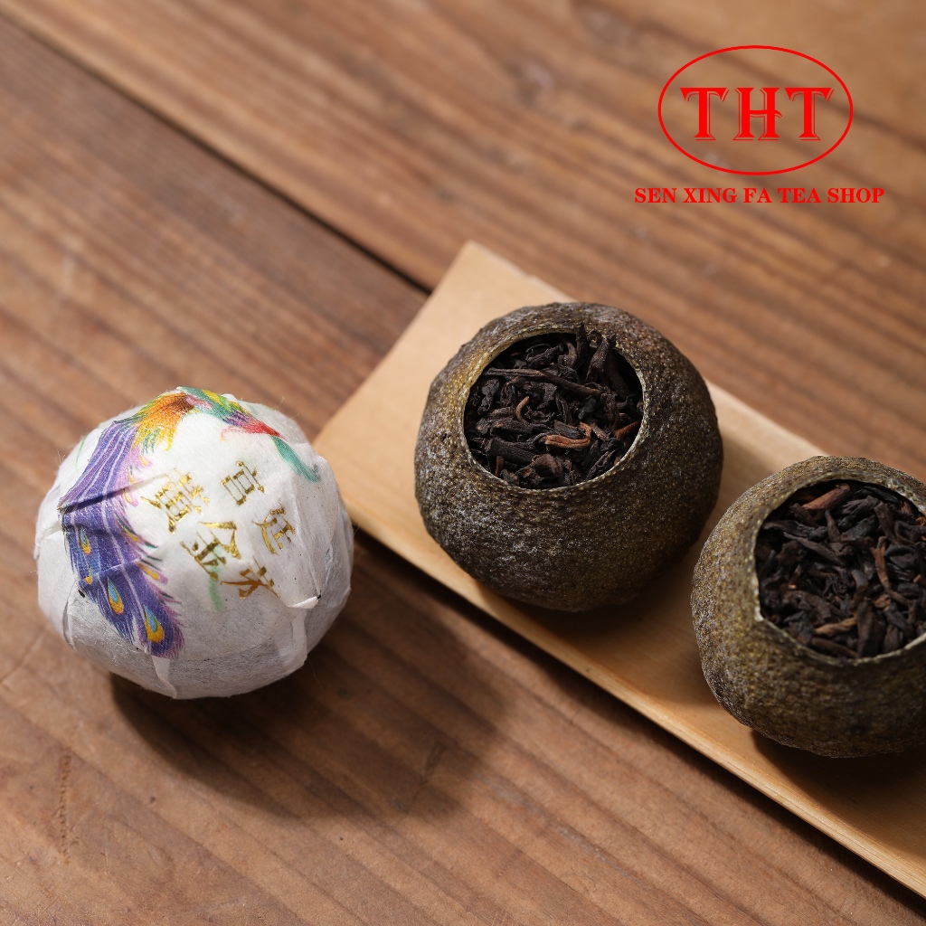 สินค้าใหม่ ชาผู่เออร์สุกเปลือกส้มพรีเมียร์(เสี่ยวชิงกัน）宫廷普洱熟茶（小青柑）Small green tangerine Peel Pu’er Tea