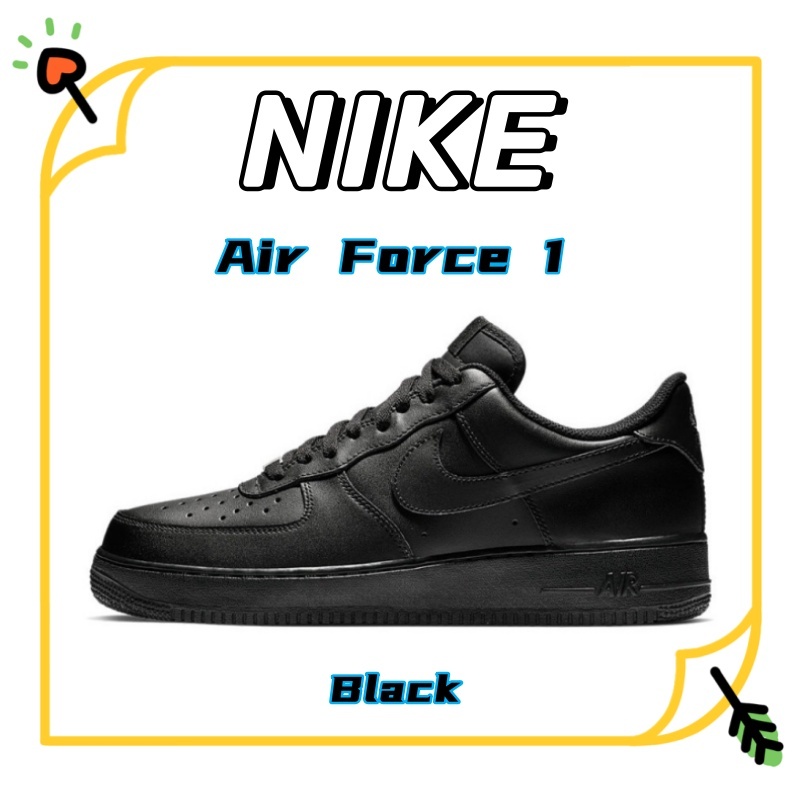 รองเท้าผ้าใบ NIKE Air Force 1 Low 07 Black