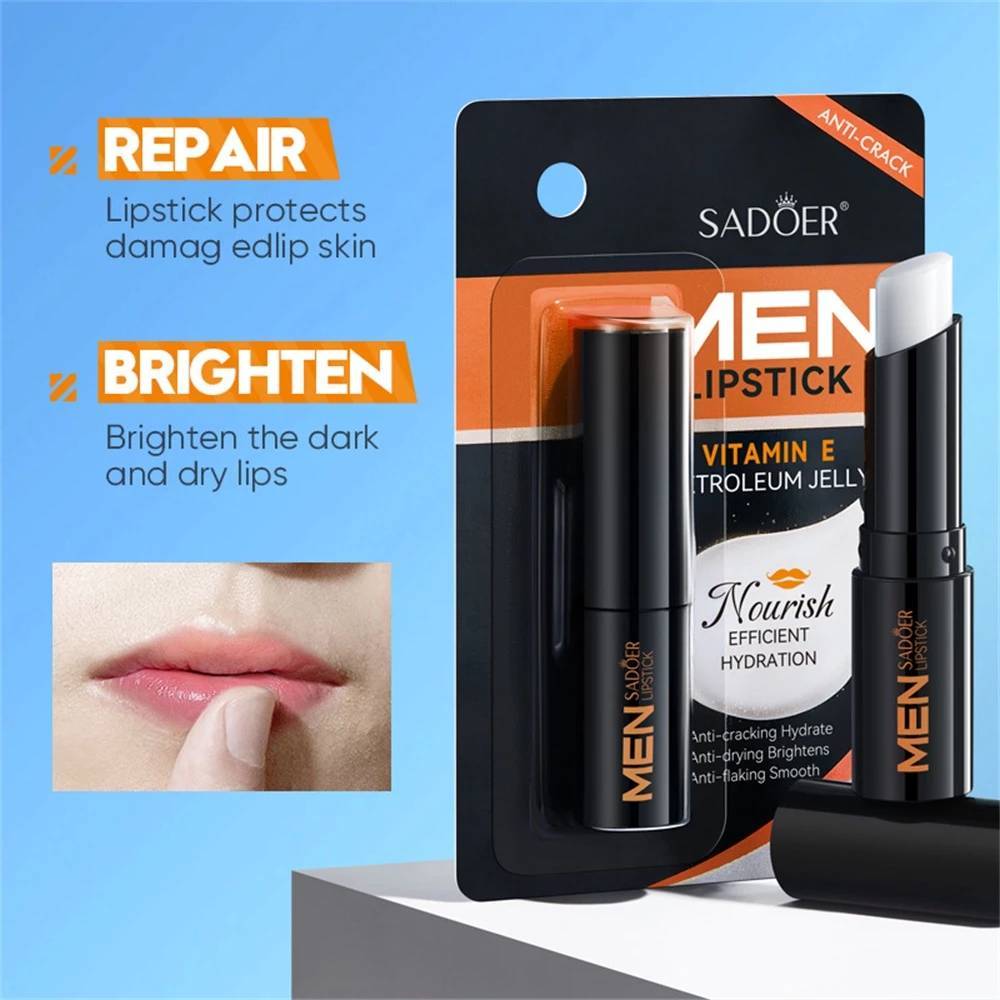 Sadoer Men Lip Balm เพิ่มความชุ่มชื้นและบำรุงริมฝีปาก 2.7g.
