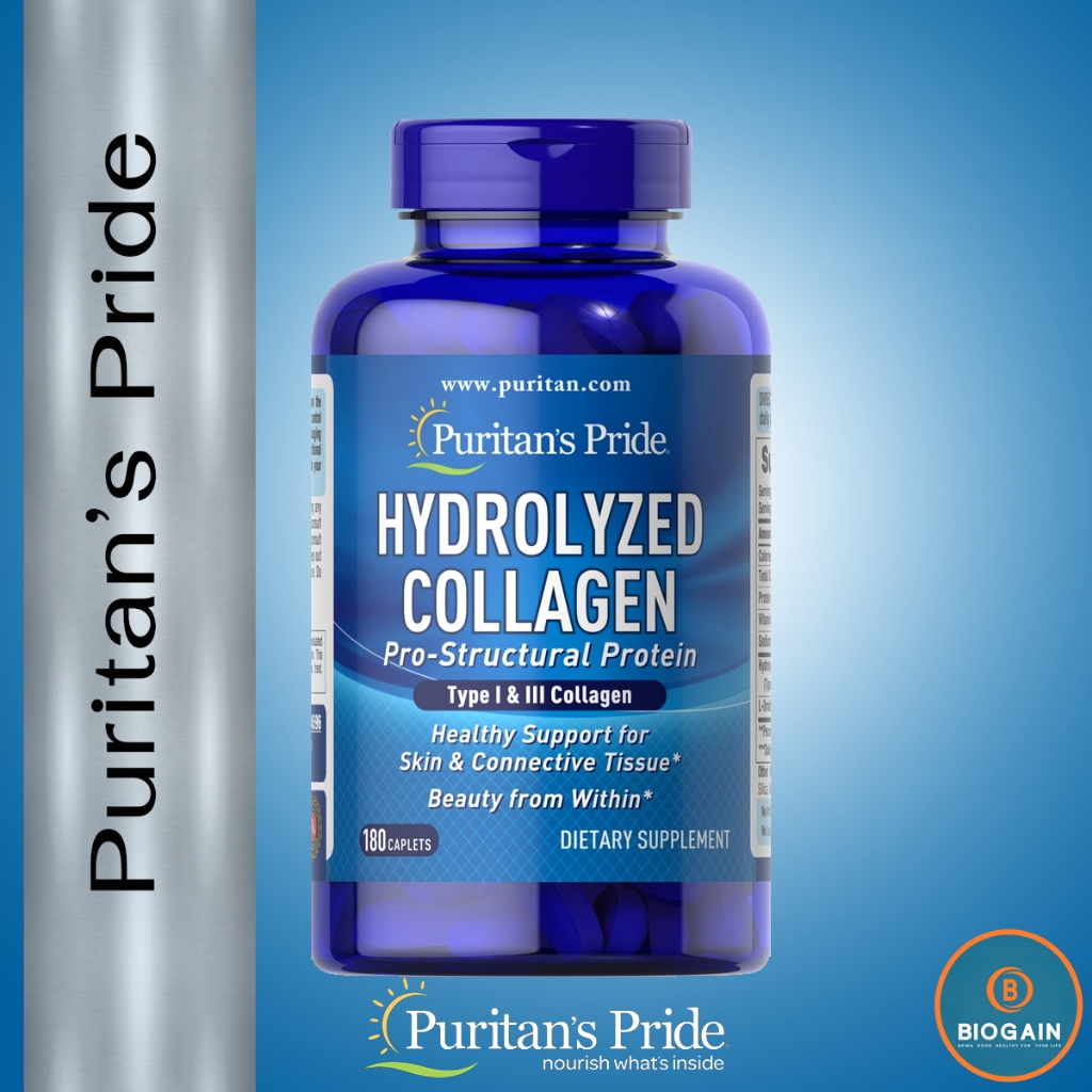 Puritan's Pride Hydrolyzed Collagen 1000 mg  /180 Caplets