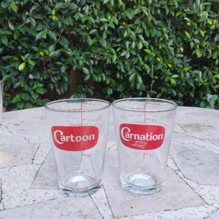 แก้วตวงแก้วชง ชา กาแฟโบราณ ขนาด 6oz มีขีดชัดเจน ชงร้อน-เย็น