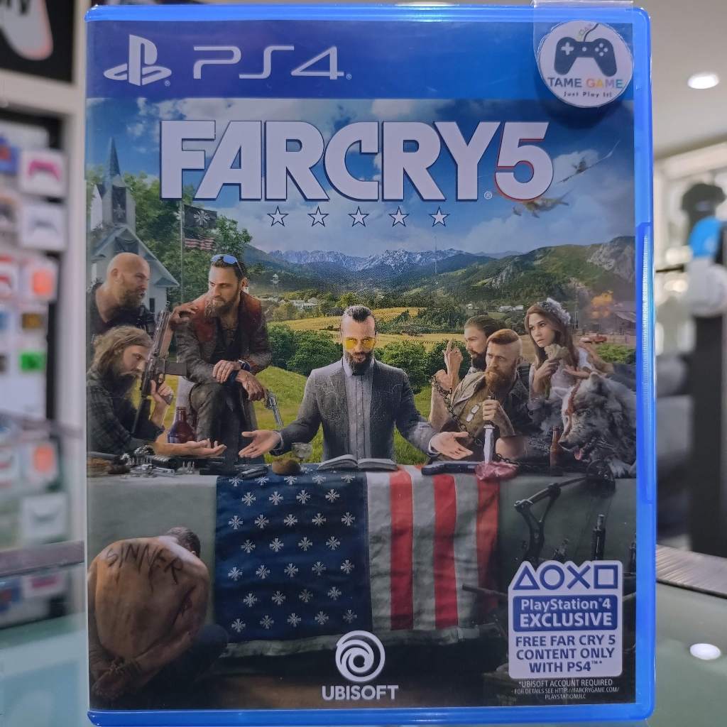 (ภาษาอังกฤษ) มือ2 PS4 Far Cry 5 เกมPS4 แผ่นPS4 มือสอง (เล่นกับ PS5 ได้ Farcry Farcry5 Farcry 5)