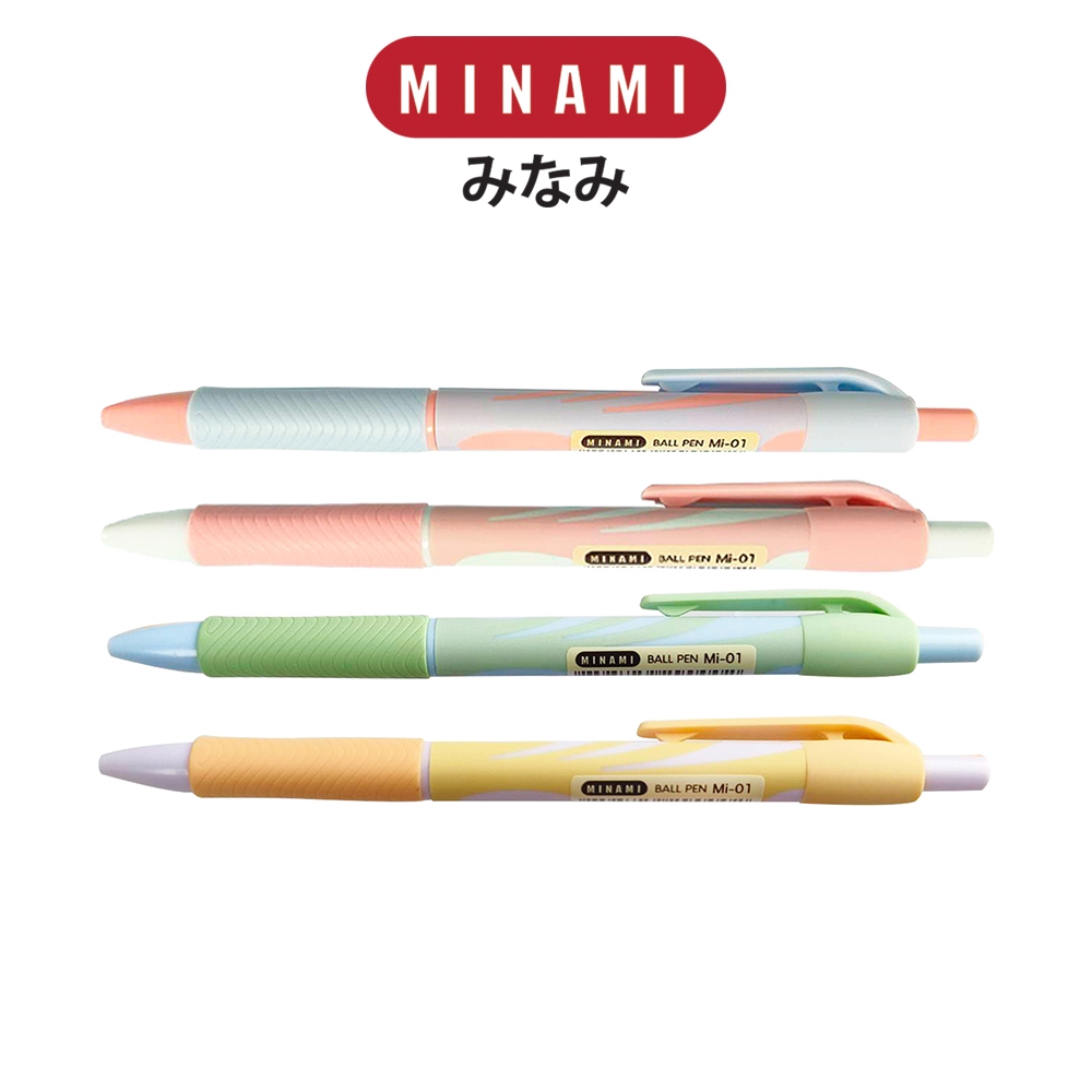 MINAMI (มินามิ) ปากกาลูกลื่น 0.5 mm. MI-01 สีหวาน  บรรจุ 2 ด้าม /แพ็ค - รูปที่ 2