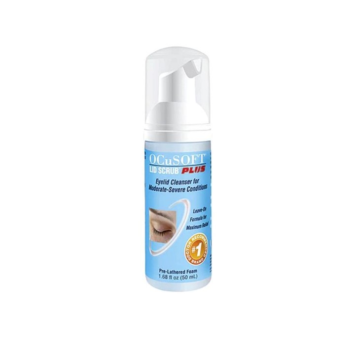 OCUSOFT LID SCRUB PLUS FOAM 50 ML (ฟ้า) อ๊อกคิวซอฟท์ ลิด สครับ