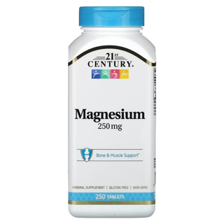 [ของแท้ 100%] 21st CENTURY MAGNESIUM 250 mg / CHELATED MAGNE…