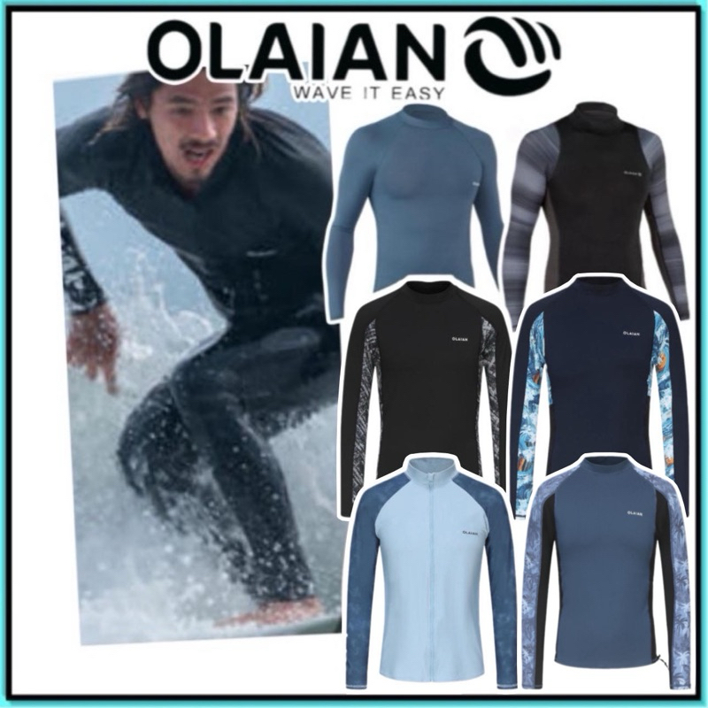 ของแท้ เสื้อดำน้ำ เสื้อกันยูวี Olaian รุ่น500L ผู้ชาย