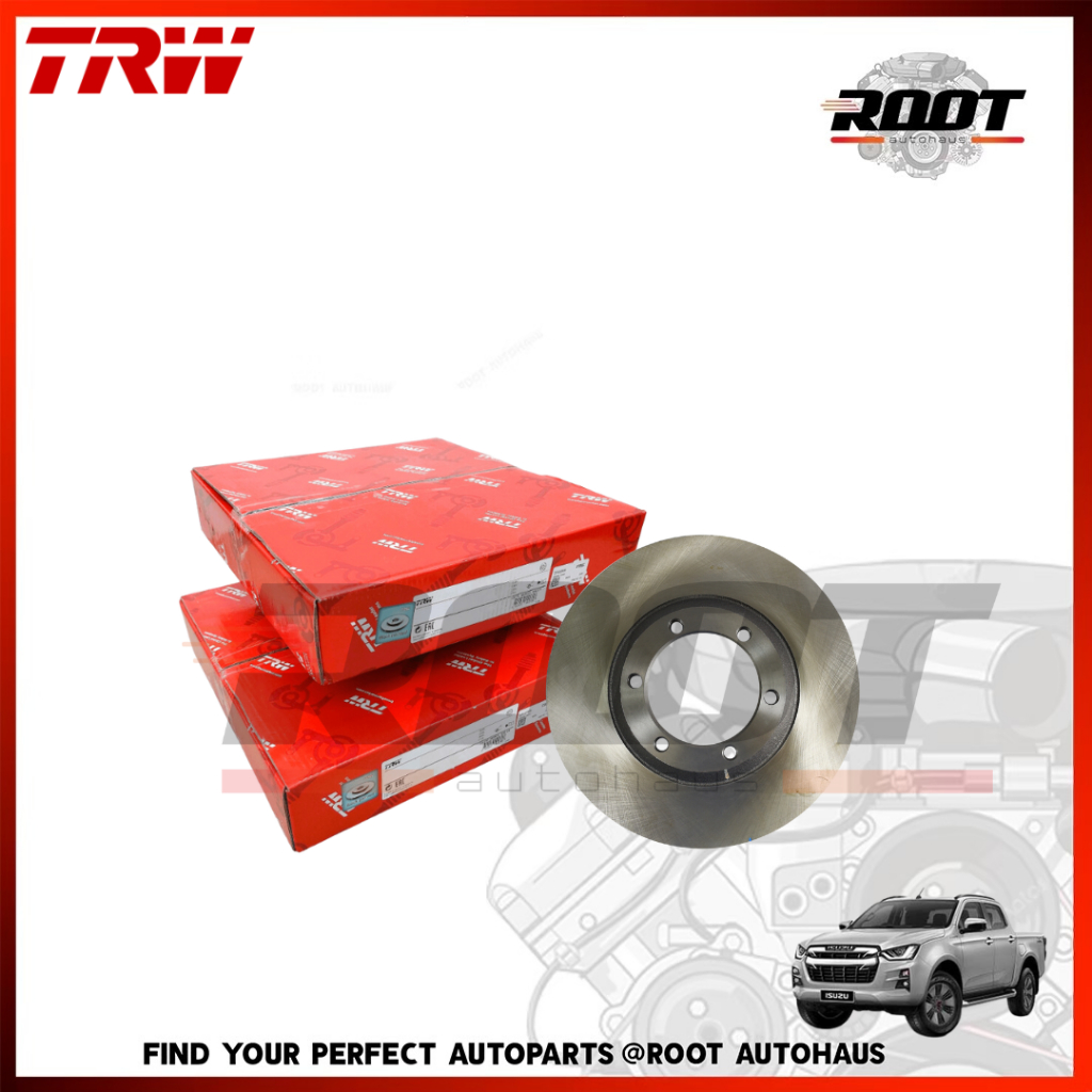 TRW จานเบรคหน้า 6 รู 320 MM. ISUZU DMAX 4WD ,ขับ2 ยกสูง ปี 2020-2025 เบอร์ DF8584S