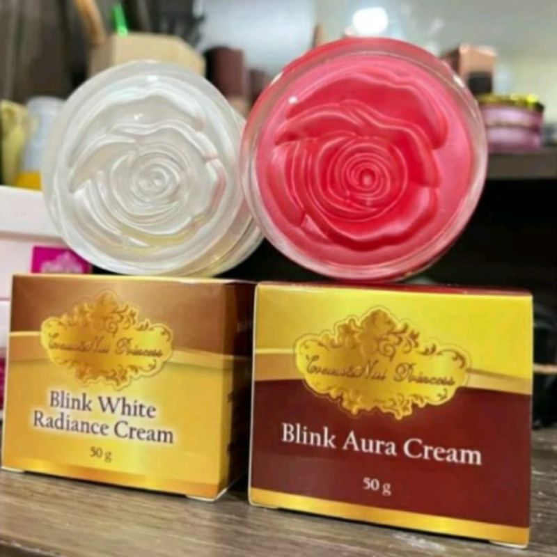 เซ็ทคู่ขนาดจัมโบ้ 50 กรัม บลิ้งออร่า & บลิ้งไวท์เรเดี้ยน