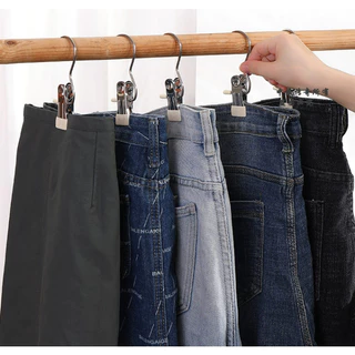 ID888 ที่หนีบผ้าทำจากสแตนเลส คลิปหนีบกางเกงตัวหนีบผ้า คละสี (10ชิ้น/5ชิ้น/1ชิ้น)