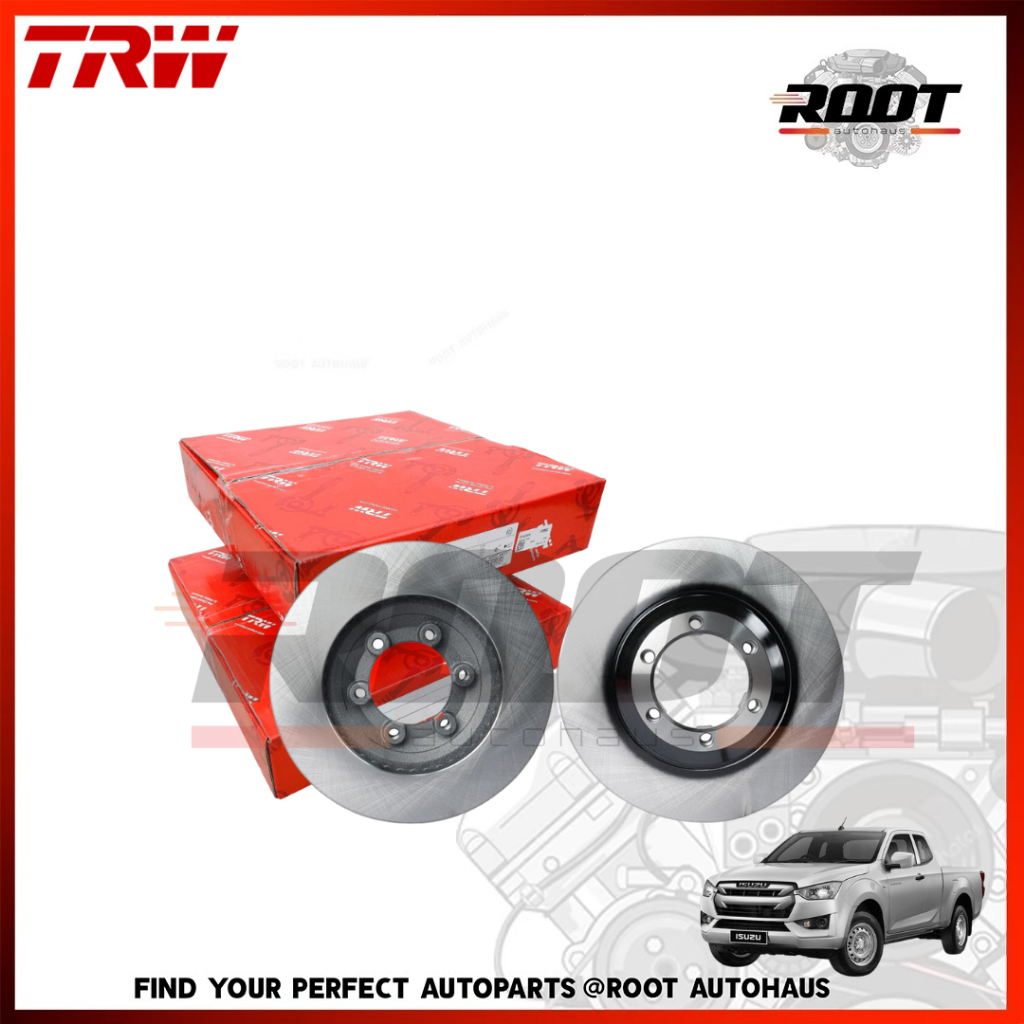 TRW จานเบรคหน้า 6รู 280MM. ISUZU ALL NEW D-MAX 2WD (ขับ 2) ปี 20 -ขึ้นไป  เบอร์ DF8583S