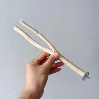 A-34 คอนไม้ คอนนก [แบบตัววายY] ความยาว20-23cm ความหนา 1.5cm