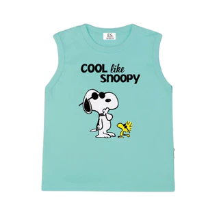 ES.SHOP28 เสื้อแขนกุด ผู้หญิงผู้ชาย หลวม ๆ ฤดูร้อนผู้หญิง ลายการ์ตูน OP93