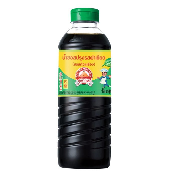 ภูเขาทอง น้ำซอสปรุงรสฝาเขียว (ซอสถั่วเหลือง) 500 มล. 1ขวด