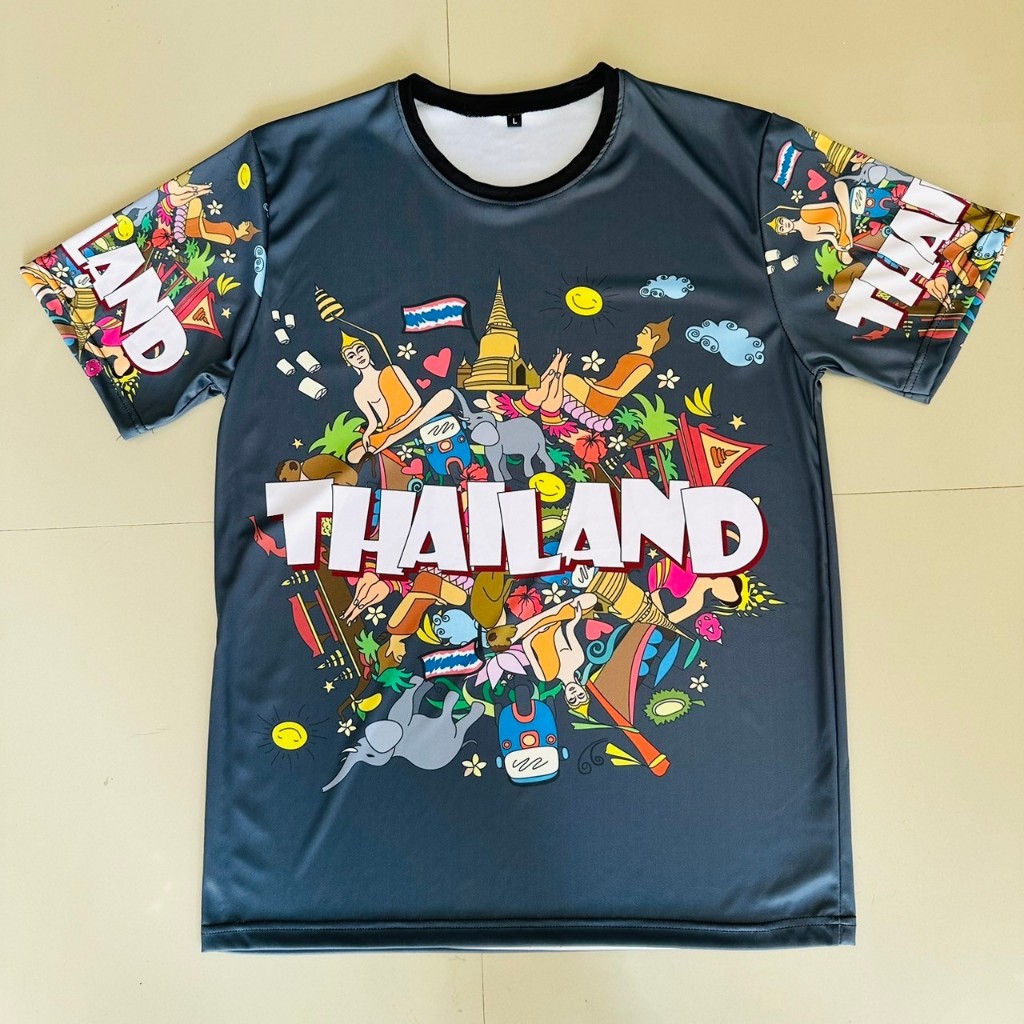 เสื้อยืด Thailand สีเทาเข้ม