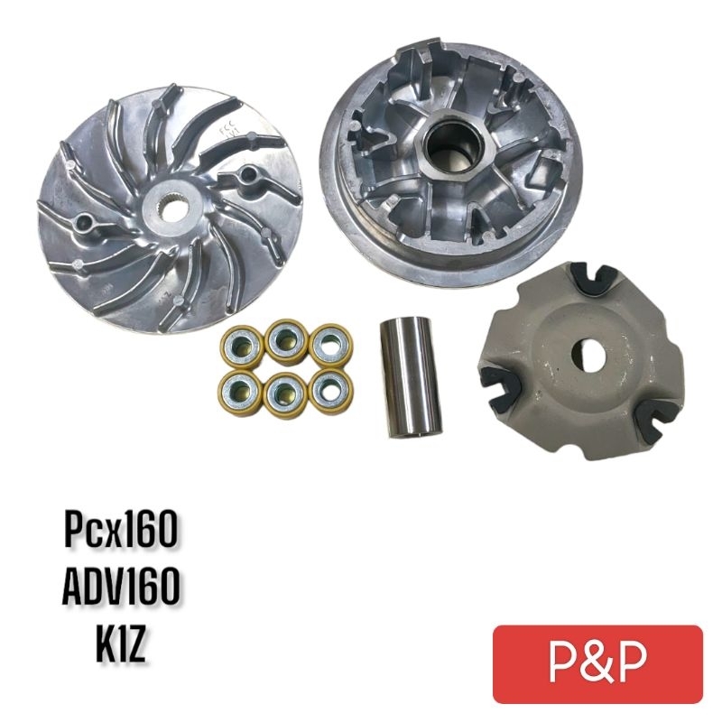 [K1Z]ชามใส่เม็ดเดิมชุดใหญ่ ล้อสายพานหน้า PCX160 ปี21-23, ADV160