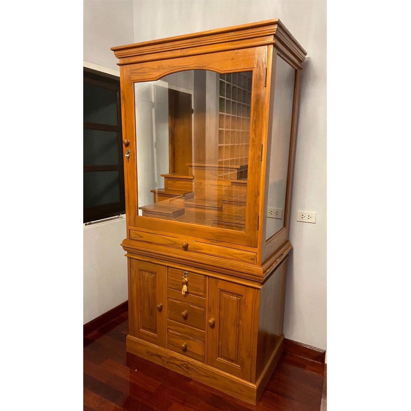 ตู้พระไม้สัก โต๊ะหมู่บูชาไม้สัก ตัดส่งฟรี❌(ยกเว้นภาคใต้มีค่าจัดส่งเพิ่มเติม800บาท)