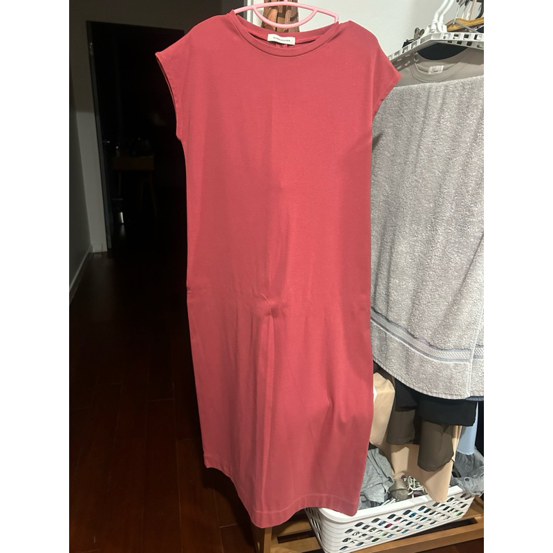 เดรสยาว ผ้ายืด แขนล้ำ อก40นิ้ว ป้าย Number seven