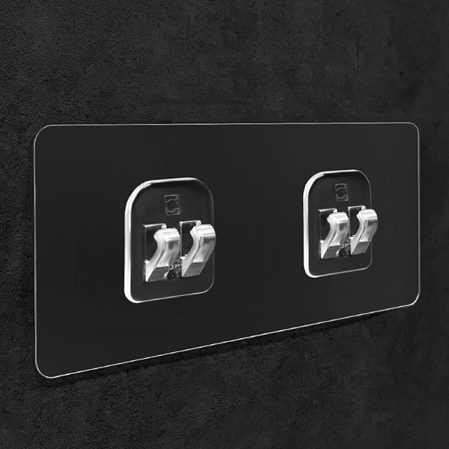 กาวอเนกประสงค์ ตะขอล๊อคตะแกรง สำหรับติดที่วางของ ชั้นวางของ ที่แขวนอเนกประสงค์ แขวนตะแกรง