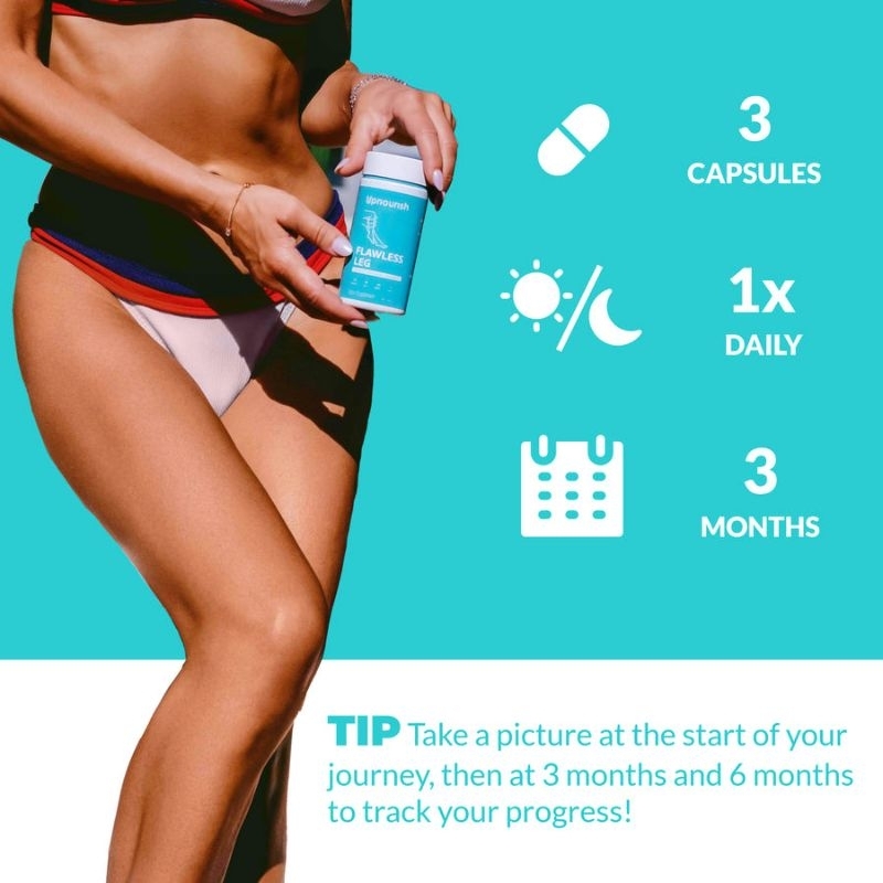 ✨️พร้อมส่ง✨️UpNourish Flawless Leg Anti Cellulite Supplements, 90 Capsules - รูปที่ 2