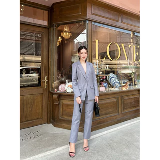 charissa kloset ชุดสูทออกงานผู้หญิงทรง1กระดุม code cc049