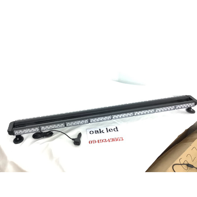 ไฟไซเรนติดหลังคารถยนต์LED 120cm. รุ่น8ท่อน 2หน้า มีข้าง คอนโทรล2019 เรียก316-8 แสงไฟ แดงน้ำเงิน