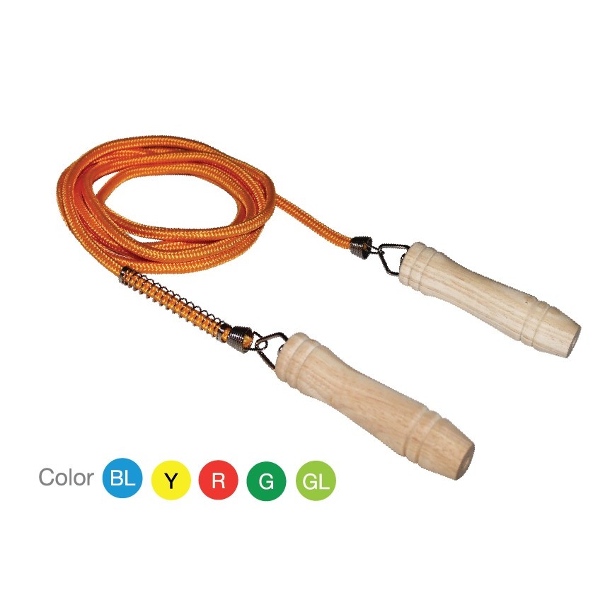 SPORTLAND เชือกกระโดด  สำหรับออกกำลังกาย SPL JumpRope+Spring CCL8mm.L305cm.WL #1009 Y(210)