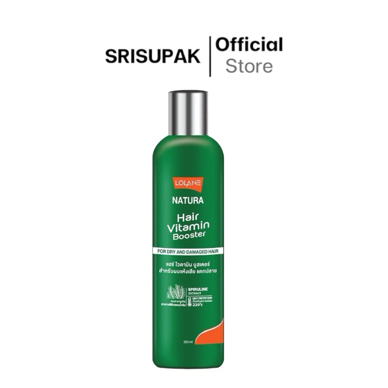 Lolane Natura Hair Vitamin Booster For Dry And Damaged ลีฟออนบำรุงเส้นผม สำหรับผมแห้งเสียแตกปลาย [100ml/250ml]