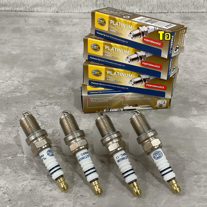 หัวเทียน HELLA MG 3 , 5 , ZS ปี 15-20 รุ่น 1.5 แพลทตินัม / Platinum Type Spark Plug รหัส PM8RC-11 - รูปที่ 2
