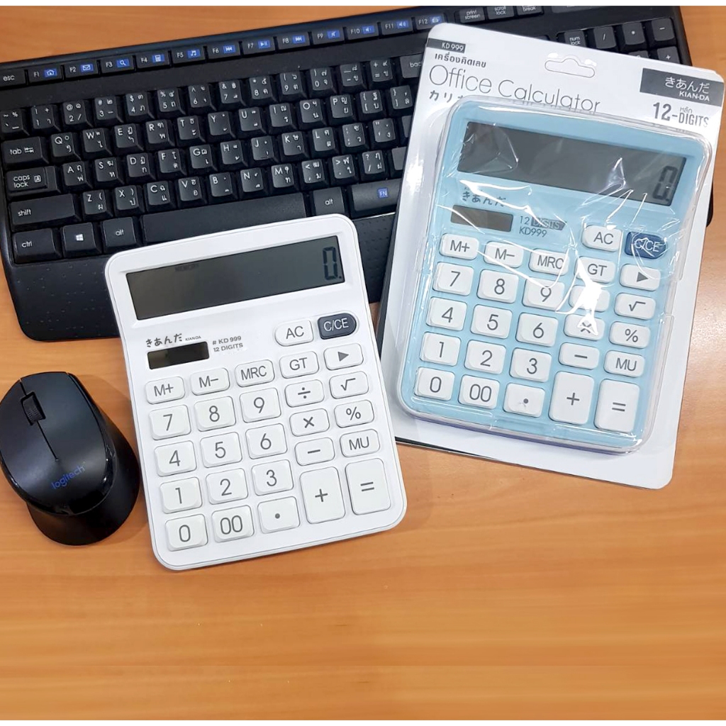 เครื่องคิดเลข Kian Da  12 หลัก KIAN-DA เครื่องคิดเลข รุ่น KD999 Calculator ใช้ได้ทั้งแบตเตอรี่และพลั