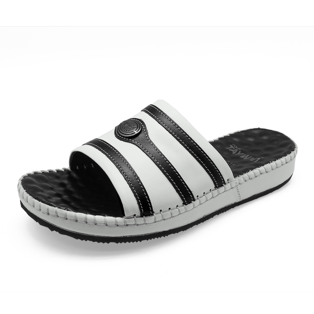 TAYWINแท้ เทวินทร์แท้ รองเท้าแตะ SKC-15 หนังนิ่มขาว-นิ่มดำ