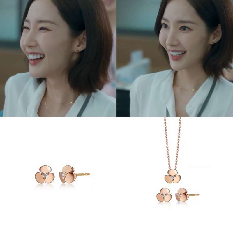 set คังจีวอน marry my husband เงินแท้ชุบทองสีchampagne