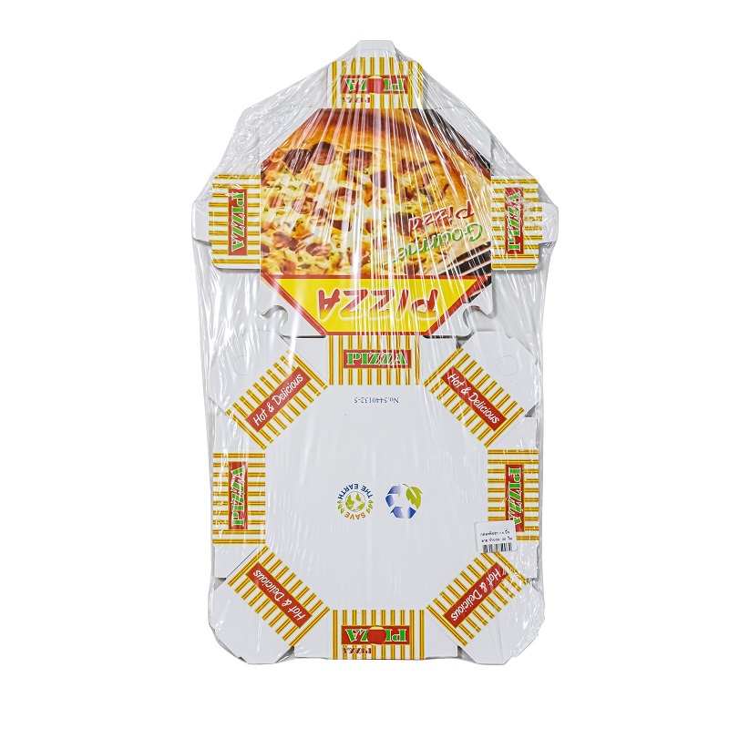 กล่องพิซซ่า คละลาย ทรงสี่เหลี่ยม  7.5x7.5 นิ้ว  (20ใบ/แพ็ค) หยกออนไลน์