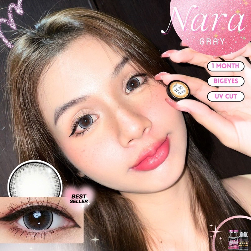 NaRa gray สีเทาขอบแบ๊วตาหวานกรุบ สวยหวานขนาดโตกว่าตา